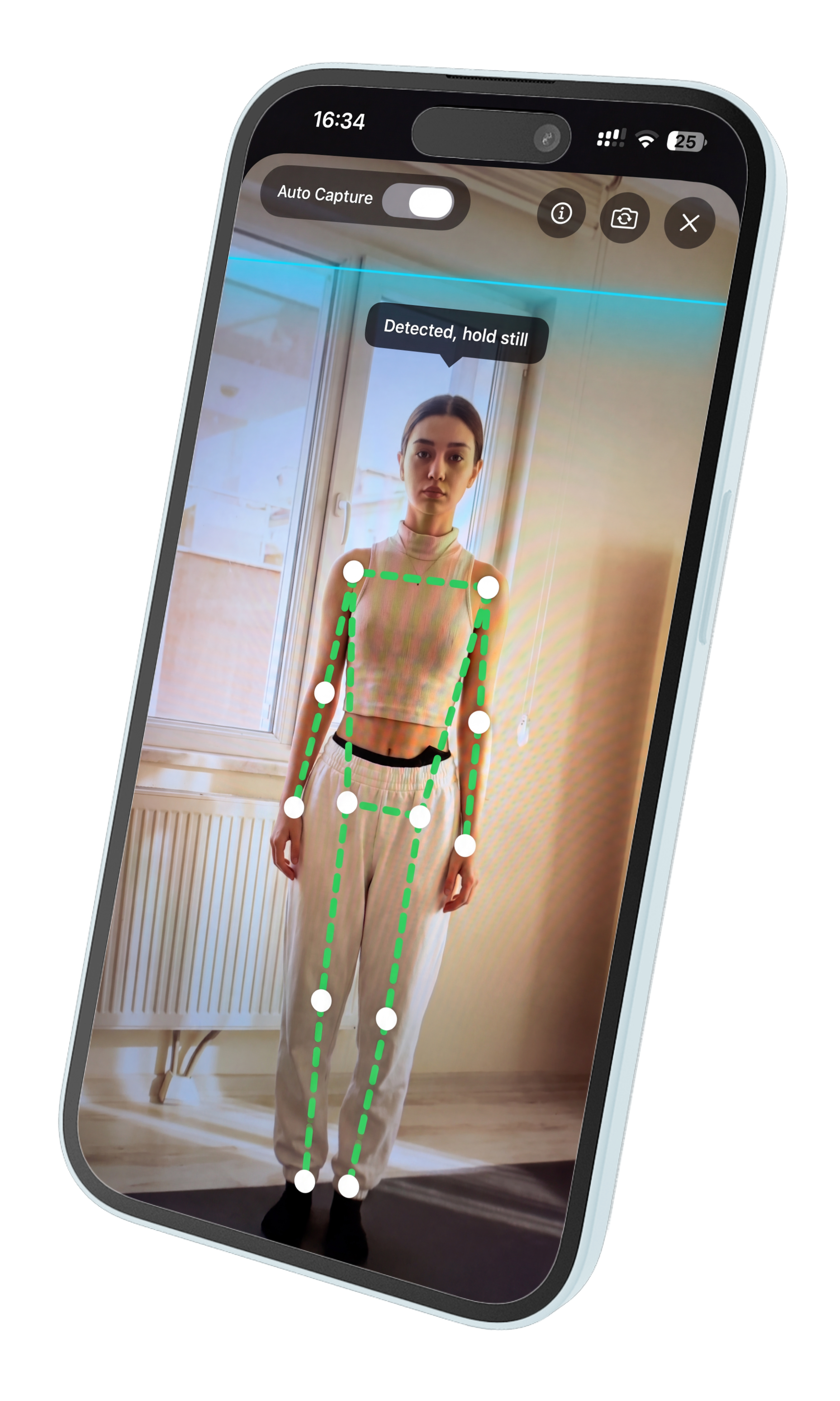 Posturia mobile app mockup